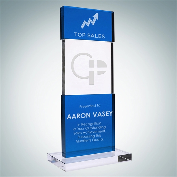Tiered Post Award. Customize it by engraving a name, company logo,... from ASI 47791 Best Deal Awards