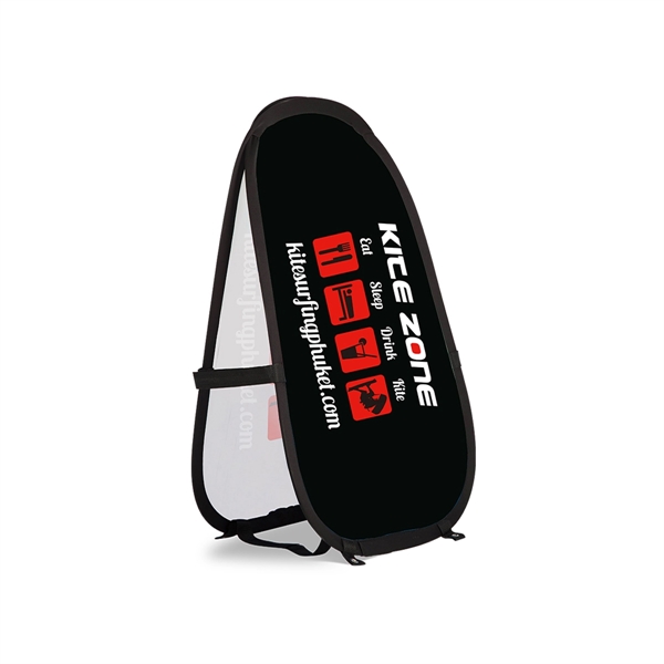 68.9" x 39.4" polyester A-frame pop-up display sign.... from ASI 61125 Hit Promotional Products / Hit®