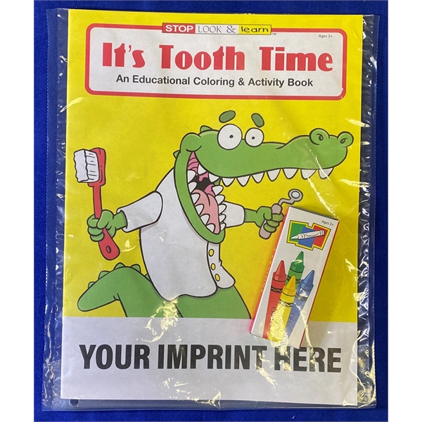 COLORING SET: It's Tooth Time coloring and activity book fun pack... from ASI 45815 Coloring Book Solutions / Coloring Book Solutions™