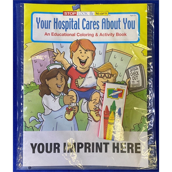 COLORING SET: Your Hospital Cares About You educational coloring and activity... from ASI 45815 Coloring Book Solutions / Coloring Book Solutions™