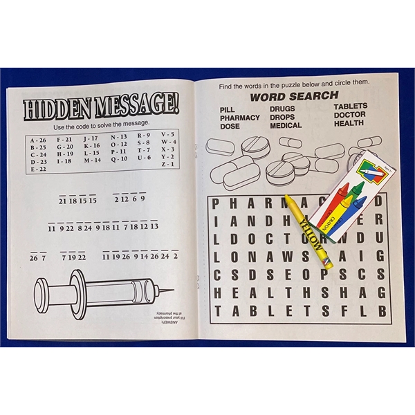 A Trip to the Pharmacy coloring book.... from ASI 45815 Coloring Book Solutions / Coloring Book Solutions™