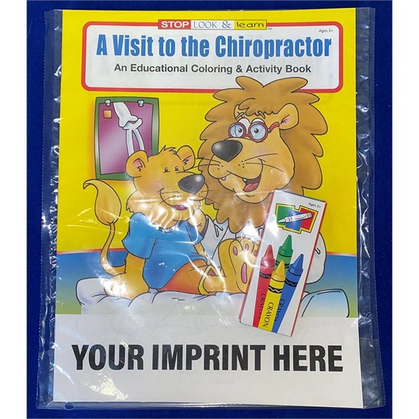 A Visit to the Chiropractor educational coloring and activity book fun... from ASI 45815 Coloring Book Solutions