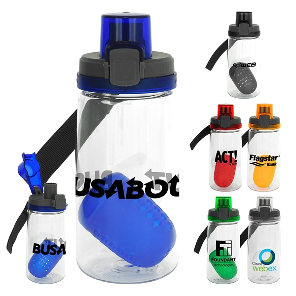 Locking Lid 18 oz. Recycled Bottle with Floating Infuser... from ASI 30208 A P Specialties / AP Specialties