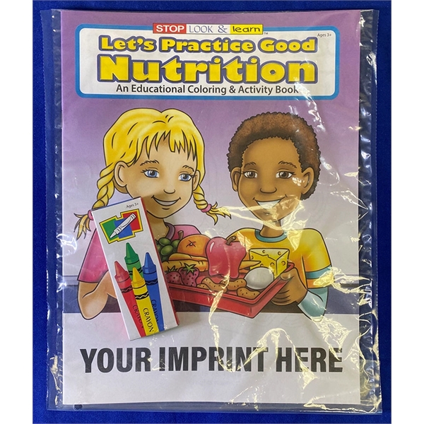 Coloring book set:  let's practice good nutrition coloring book fun... from ASI 45815 Coloring Book Solutions