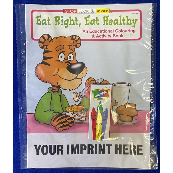Eat Right, Eat Healthy educational coloring and activity book fun pack.... from ASI 45815 Coloring Book Solutions