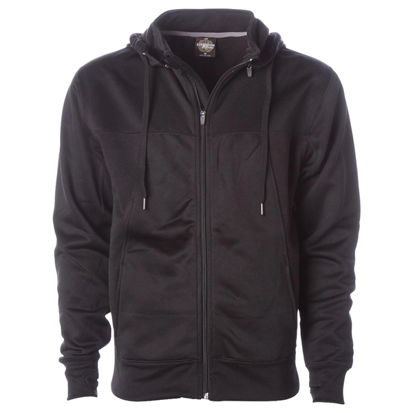 Independent Trading Co. Poly-Tech Zip Hooded Sweatshirt... from ASI 30208 A P Specialties / AP Specialties