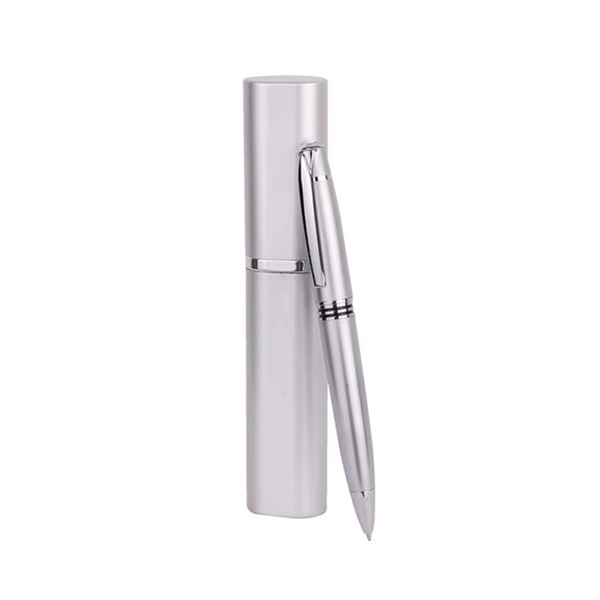 Twist action metal pen with matching case set and laser engrave... from ASI 37218 Athena Promo (tm)