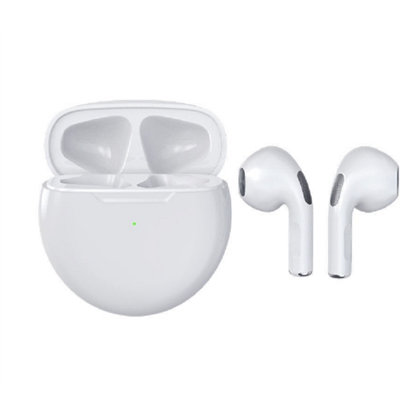 Waterproof Wireless Bluetooth Earbuds with round shape charging box... from ASI 37218 Athena Promo (tm)