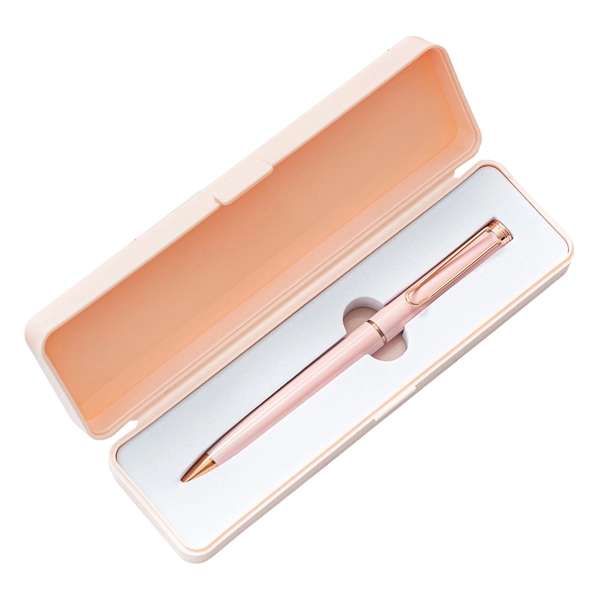 Colored metal pen set plus free laser engraving on 1 location... from ASI 37218 Athena Promo (tm)