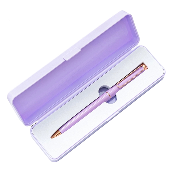 Colored metal pen set plus free laser engraving on 1 location... from ASI 37218 Athena Promo (tm)