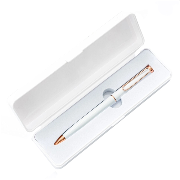 Colored metal pen set plus free laser engraving on 1 location... from ASI 37218 Athena Promo (tm)