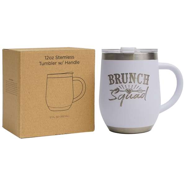 A 12 oz stainless steel, double-walled, & vacuum-sealed tumbler with a... from ASI 61966 HPG / Best Promotions USA