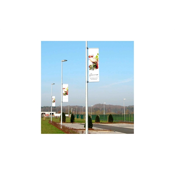 Double-sided street pole banners that are made using high-quality, durable knitted... from ASI 49891 Discount Marketing Products / Discount Marketing Products