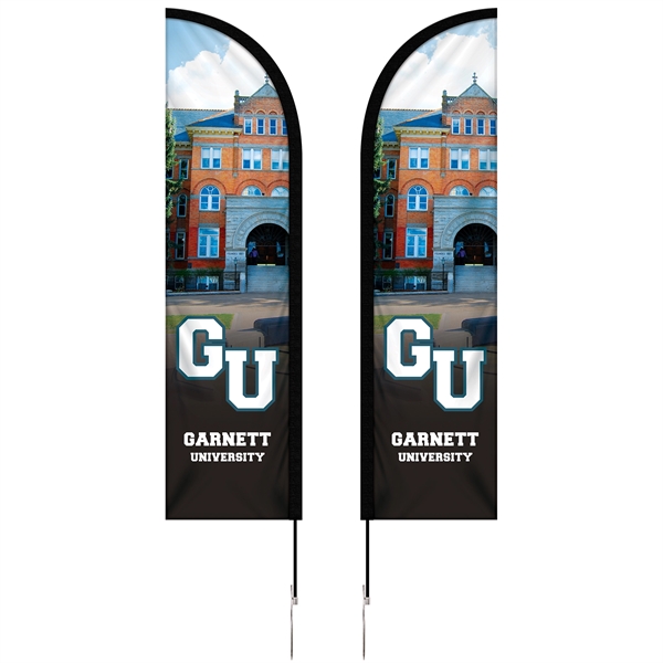 8' Double Sided Portable Half Drop Banner with Hardware Set. ACTUAL... from ASI 80228 Quinn