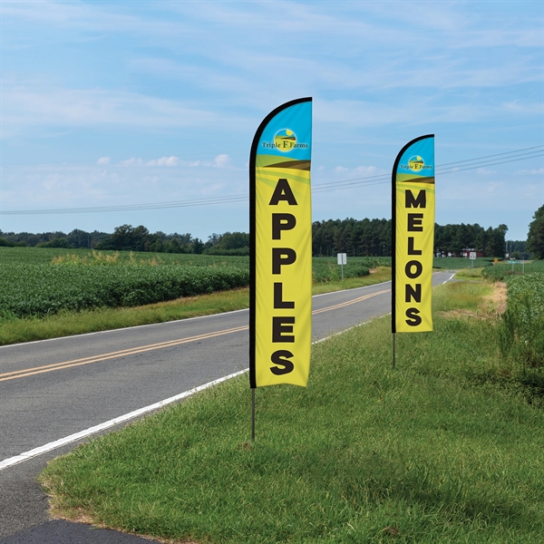 10' Double Sided Portable Half Drop Banner with Hardware Set. ACTUAL... from ASI 80228 Quinn