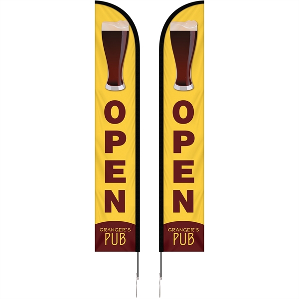 12' Double Sided Portable Half Drop Banner with Hardware Set. ACTUAL... from ASI 80228 Quinn