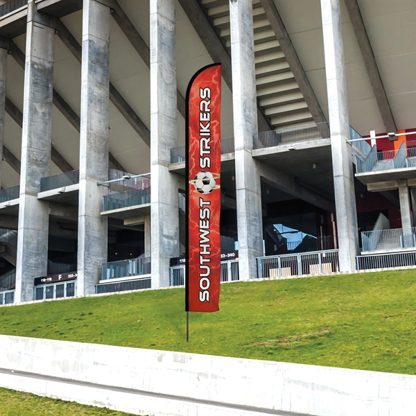 15' Single Reverse Portable Half Drop Banner with Hardware Set. ACTUAL... from ASI 80228 Quinn