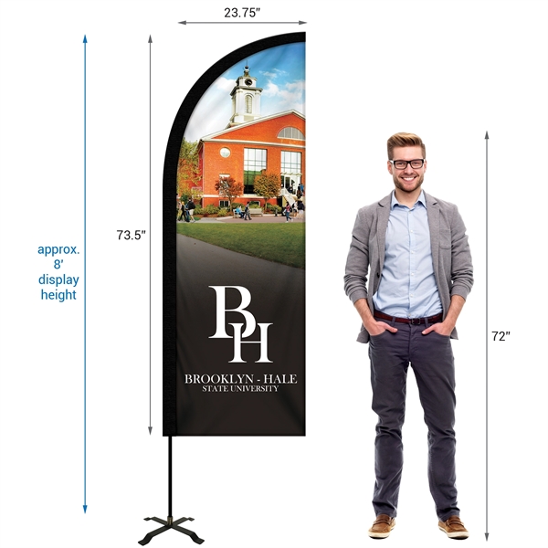 6' Portable Single Reverse Half Drop Kit with Cross Base. ACTUAL... from ASI 80228 Quinn