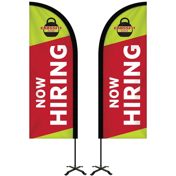 6' Portable Double Sided Half Drop Kit with Cross Base. ACTUAL... from ASI 80228 Quinn