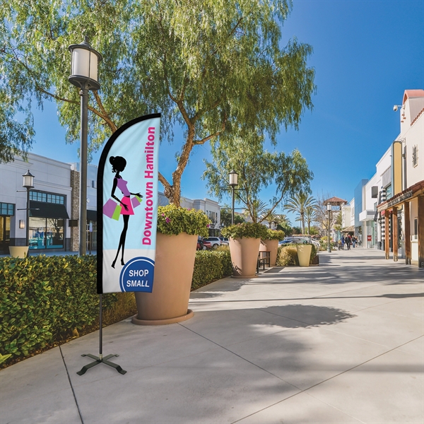 6' Portable Double Sided Half Drop Kit with Cross Base. ACTUAL... from ASI 80228 Quinn