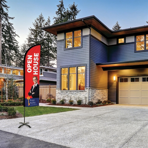 8' Portable Double Sided Half Drop Kit with Cross Base. ACTUAL... from ASI 80228 Quinn