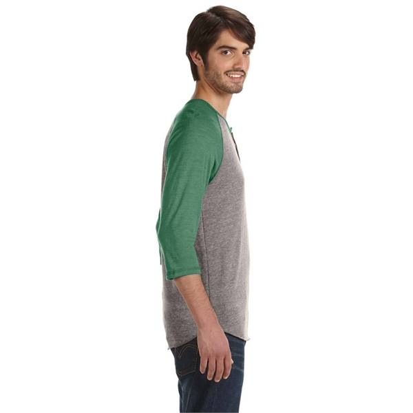 Alternative Unisex Eco-Jersey™ 3/4-SleeveRaglan Henley... from ASI 34063 alphabroder