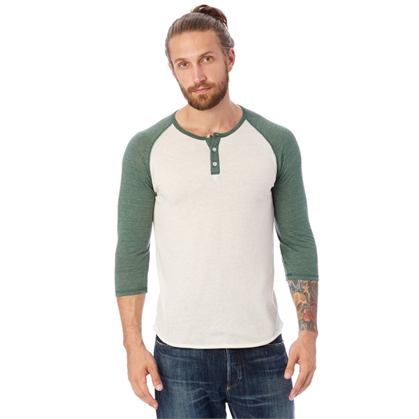 Alternative Unisex Eco-Jersey™ 3/4-SleeveRaglan Henley... from ASI 34063 alphabroder