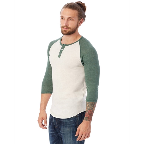Alternative Unisex Eco-Jersey™ 3/4-SleeveRaglan Henley... from ASI 34063 alphabroder