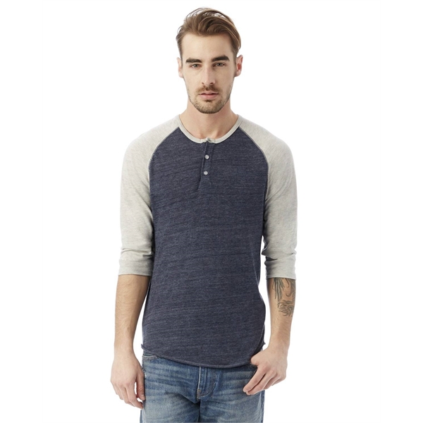 Alternative Unisex Eco-Jersey™ 3/4-SleeveRaglan Henley... from ASI 34063 alphabroder