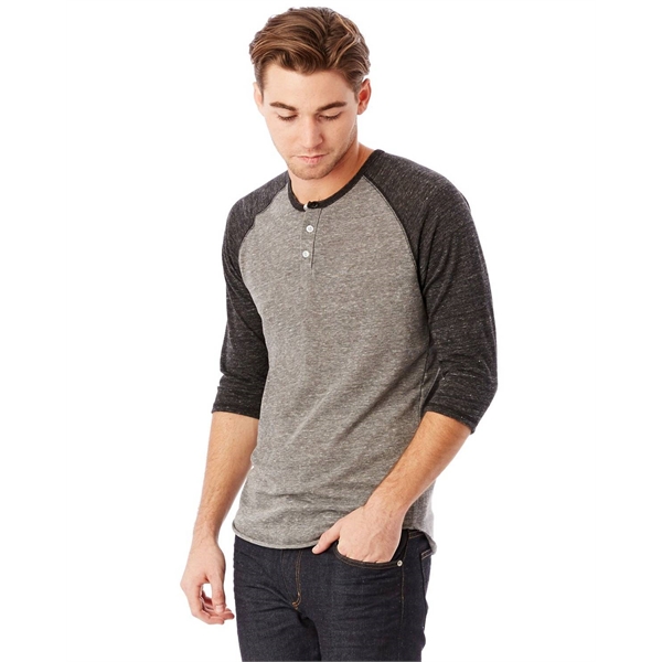 Alternative Unisex Eco-Jersey™ 3/4-SleeveRaglan Henley... from ASI 34063 alphabroder