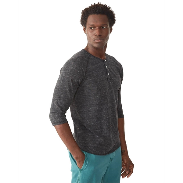 Alternative Unisex Eco-Jersey™ 3/4-SleeveRaglan Henley... from ASI 34063 alphabroder