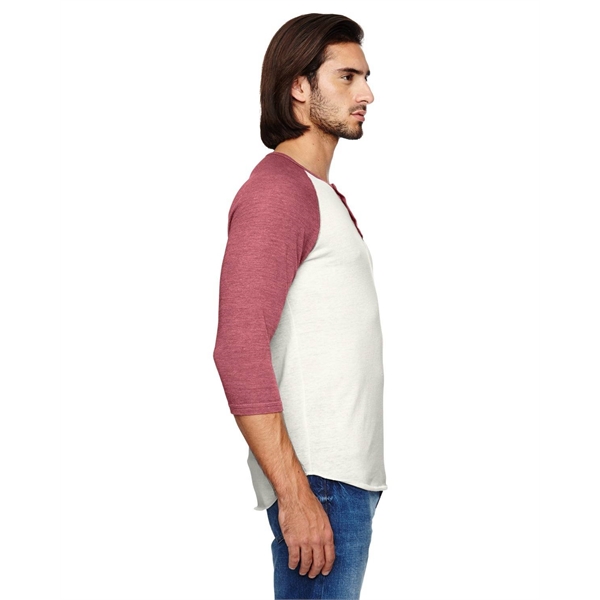 Alternative Unisex Eco-Jersey™ 3/4-SleeveRaglan Henley... from ASI 34063 alphabroder