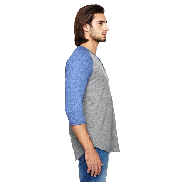 Alternative Unisex Eco-Jersey™ 3/4-SleeveRaglan Henley... from ASI 34063 alphabroder