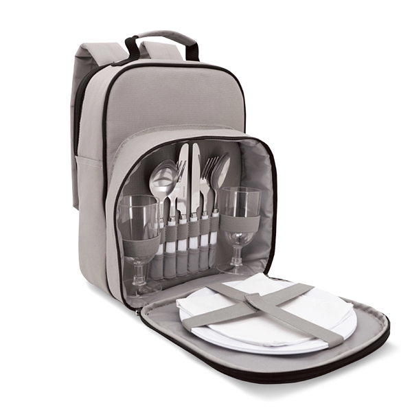 Two person picnic cooler set includes spoons, forks, and knives, plates,... from ASI 30112 ACE Products / Ace Line