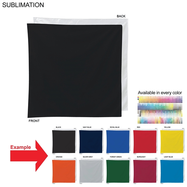 Colored Bandana, 22x22, Sublimated Edge to Edge 1 side... from ASI 53509 FIEL-Fairdeal Import & Export / FIEL