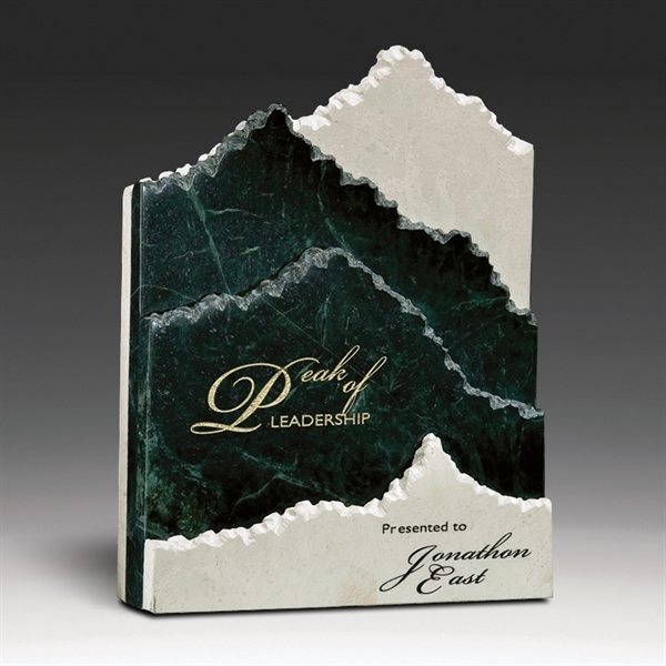 Award that features green and white marble layers; offered in multiple... from ASI 93986 Visions/Awardcraft / Visions Awards