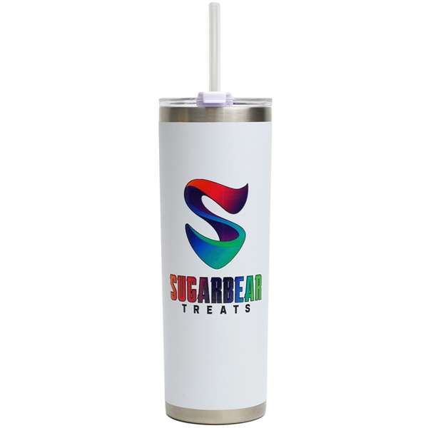 Premium stainless steel, double-walled, & vacuum-sealed 20 oz tumbler with a... from ASI 61966 HPG / Best Promotions USA