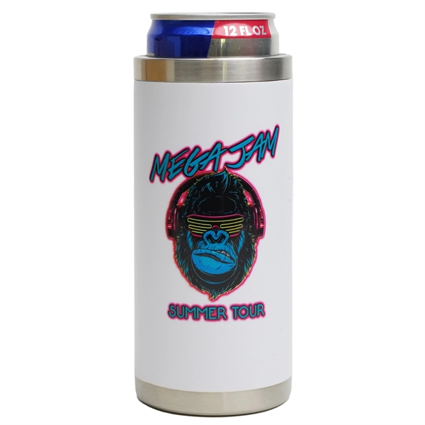 Double-walled vacuum-sealed stainless insulator for 12 oz slim cans.... from ASI 61966 HPG / Best Promotions USA