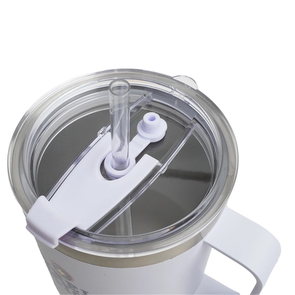 40 oz stainless steel, double-walled, & vacuum-sealed tumbler with a powder... from ASI 61966 HPG / Best Promotions USA