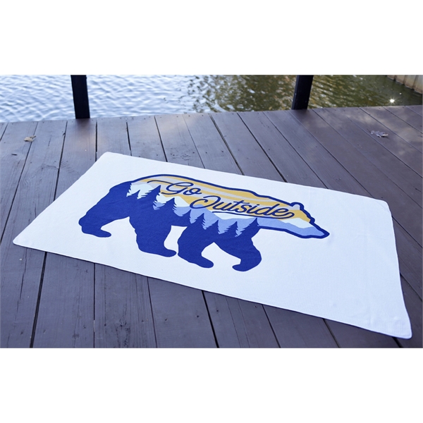 Quick Drying Waffle Weave Beach or Pool Towel... from ASI 79750 Pro Towels
