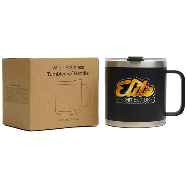 15 oz stainless steel, double-walled, & vacuum-sealed ranch-style tumbler with a... from ASI 61966 HPG / Best Promotions USA