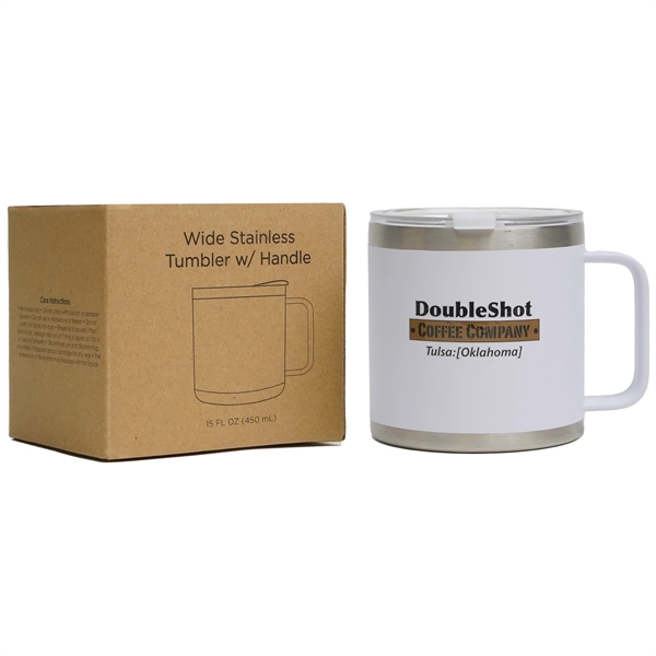 15 oz stainless steel, double-walled, & vacuum-sealed ranch-style tumbler with a... from ASI 61966 HPG / Best Promotions USA