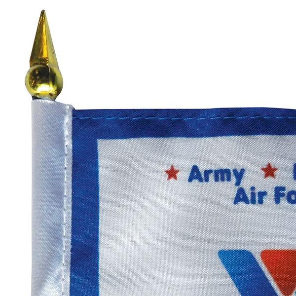 4" x 6" double sided polyester stick flag on a 10"... from ASI 80228 Quinn