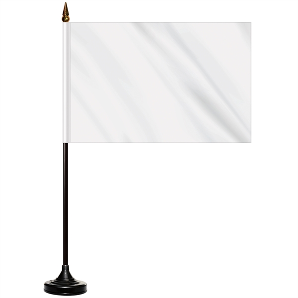6" x 9" single reverse polyester stick flag on a 11.8"... from ASI 80228 Quinn