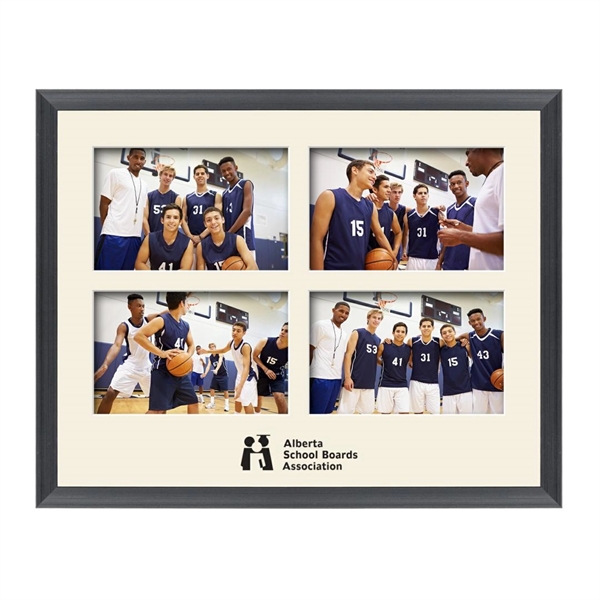 The Beatty photo collage frame featuring a lustrous brushed black finish... from ASI 84592 St Regis Group