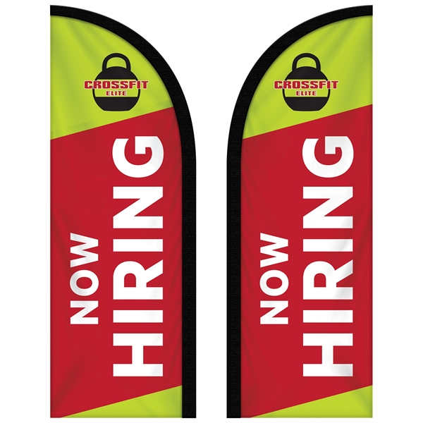 6' Double Sided Custom Portable Half Drop Banners... from ASI 80228 Quinn