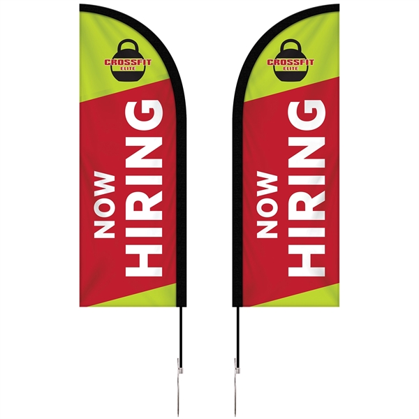 6' Double Sided Portable Half Drop Banner with Hardware Set. ACTUAL... from ASI 80228 Quinn