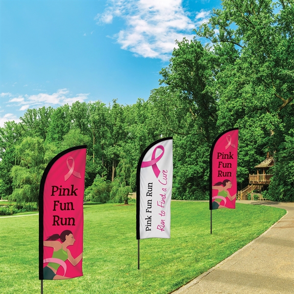 6' Double Sided Portable Half Drop Banner with Hardware Set. ACTUAL... from ASI 80228 Quinn