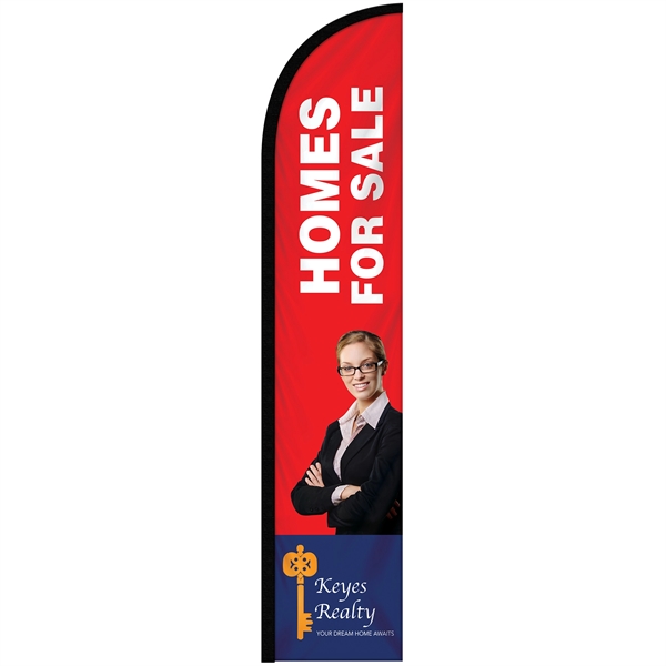 10' Single Reverse Custom Portable Half Drop Banners... from ASI 80228 Quinn