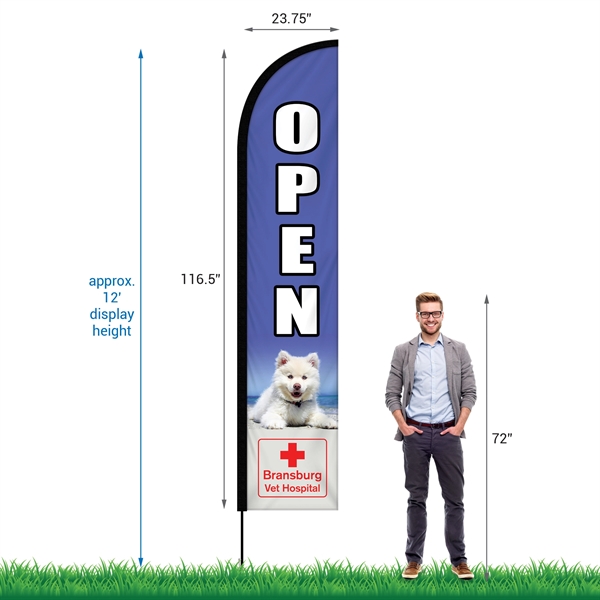 10' Single Reverse Custom Portable Half Drop Banners... from ASI 80228 Quinn